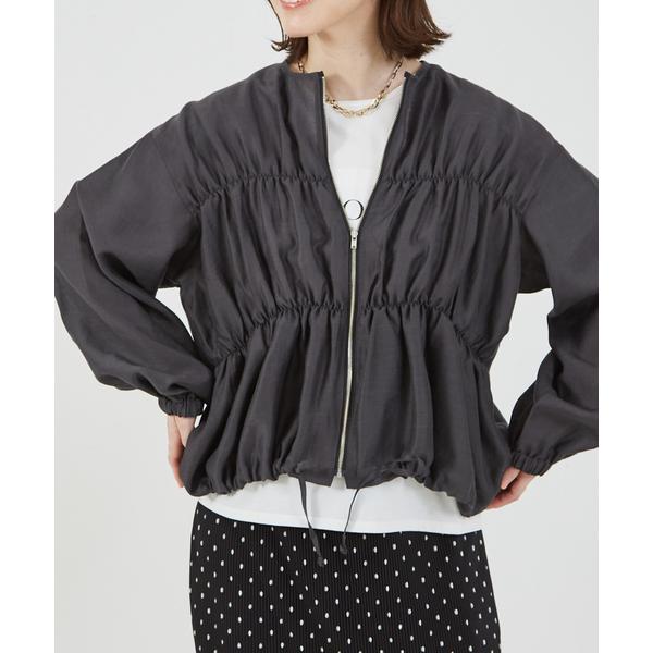ブルゾン アウター 「WEB Domani掲載」シアーシャーリングブルゾン レディース