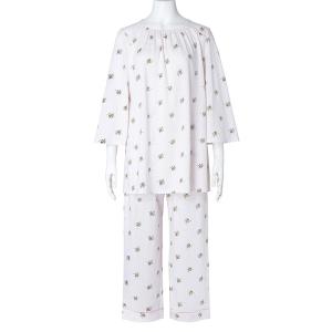 【新品未使用】KID BLUE パジャマ Mサイズ 花柄 デニム柄×小花柄でおうち時間に華やぎを | KID BLUE（キッド