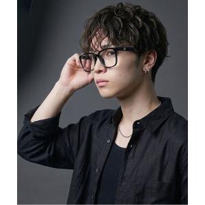 伊達メガネ メガネ 眼鏡 太フレームウェリントン黒縁伊達メガネ/サイドロゴ/クリアレンズ/ユニセックス メンズ レディース
