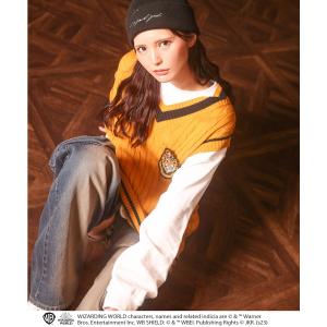 「4GEEKs by SPIRALGIRL」 Vネックニット FREE イエロー レディース