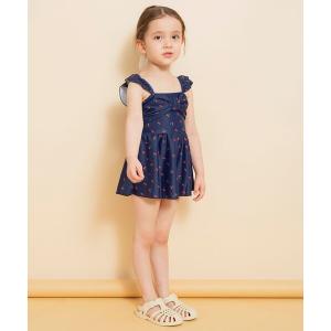 mezzo piano メゾピアノ マリンくま セーラーワンピース水着【SWIM】90