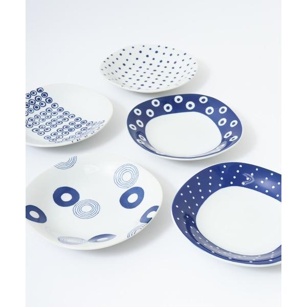 食器 藍丸紋　パスタ＆カレー揃　美濃焼