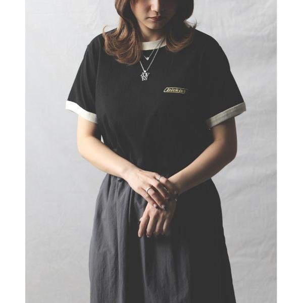 tシャツ 「Dickies」ワンポイントリンガーＴ レディース
