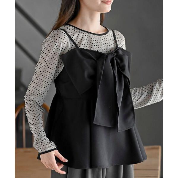 キャミソール リボンビスチェ