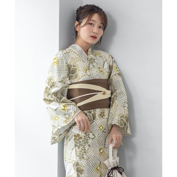 浴衣 “初心者でもプロの着姿”新二部式 セパレート浴衣3点セット（上衣・下衣・おはしょり布＋帯＋伊達...