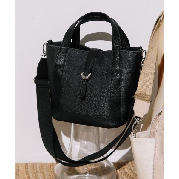 ショルダーバッグ バッグ 「BEAURE/ビュレ」キャンバス コーティング ベルト デザイン 2WA...