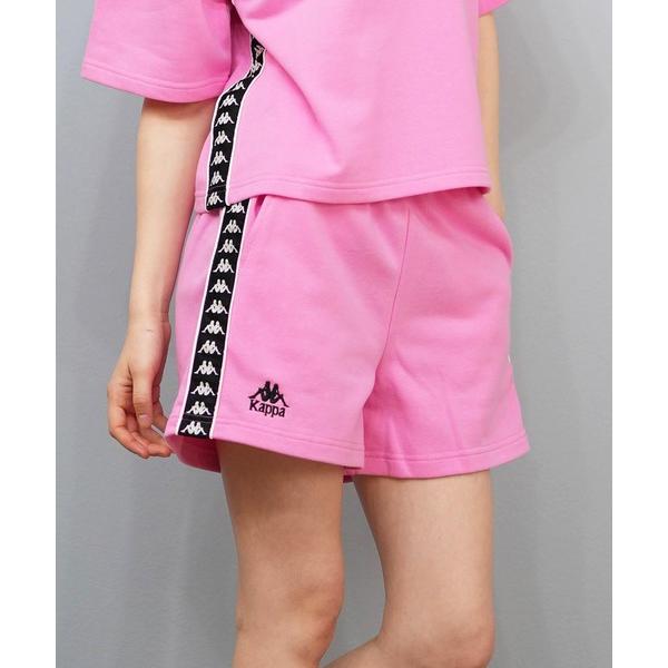 パンツ Kappa/カッパ ショートパンツ テープロゴ セットアップ ショーツ 215934 レディ...
