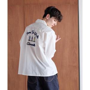 tシャツ 「AIRWALK/エアウォーク」ボーリングシャツ シャツ 半袖 刺繍 ポケ付き メンズ レディース