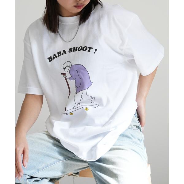tシャツ BABA SHOOTロゴ ユニセックス プリントTシャツ レディース メンズ