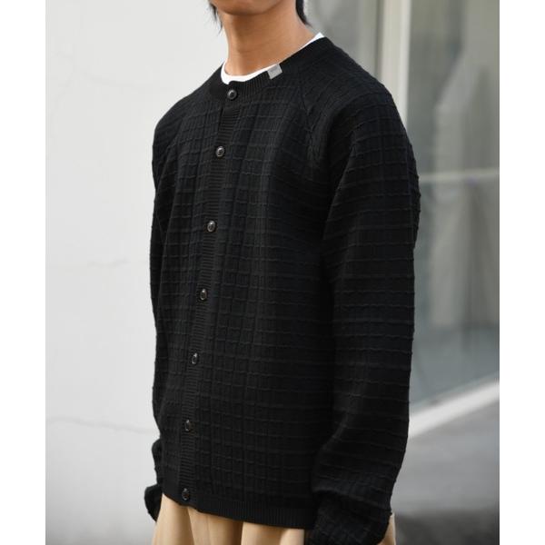 カーディガン グラフ チェックニットカーディガン/Graph check Knit Cardigan...