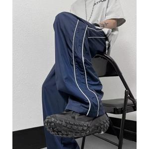 パンツ サイドラインナイロンパンツ メンズ レディース