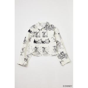 「Disney SERIES CREATED by MOUSSY」 長袖シャツ FREE オフホワイト レディース