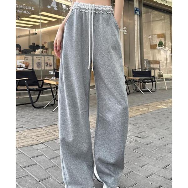 パンツ リラックスファッション！ゆったりウエスト トレーニングパンツ「韓国ファッション」 レディース