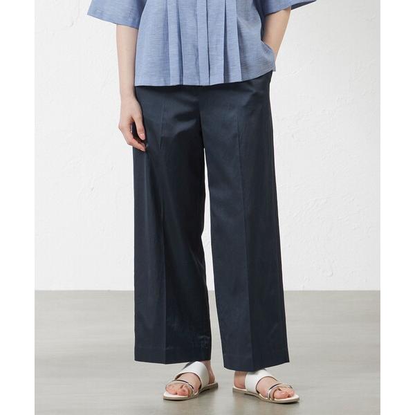 パンツ コンパクトサテン ドロストパンツ レディース