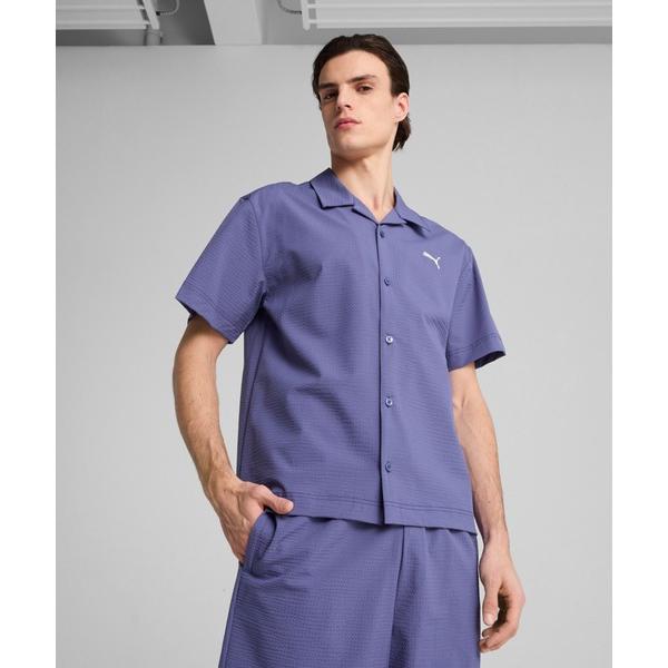 PUMA プーマ メンズ ワードローブ ESS シアサッカー リラクシー 半袖 シャツ メンズ