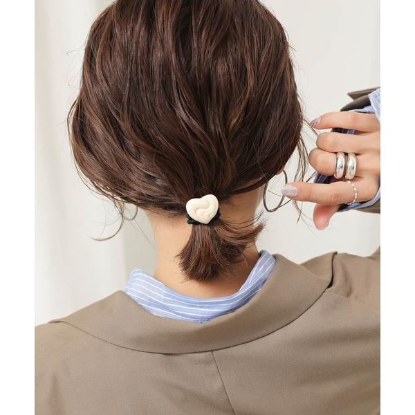 ヘアゴム ニュアンス ハート ヘアゴム