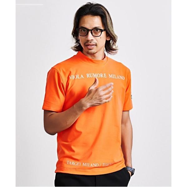 tシャツ 「VIOLA rumore/ヴィオラ ルモーレ」モックネック半袖Tシャツ メンズ レディー...