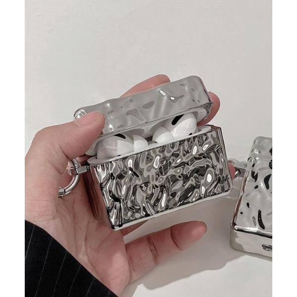 イヤホン ヘッドホン Silver foil AirPods Pro 2 Case / エアポッズプ...