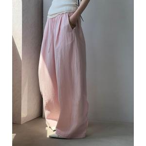 パンツ リネン混ボリューム イージーパンツ chw25s057 レディース メンズ