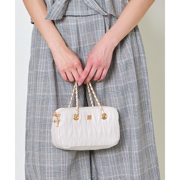 トートバッグ 「チェーン×キルティング」レディース ロージア2WAYトートバッグ ショルダー/斜め掛...