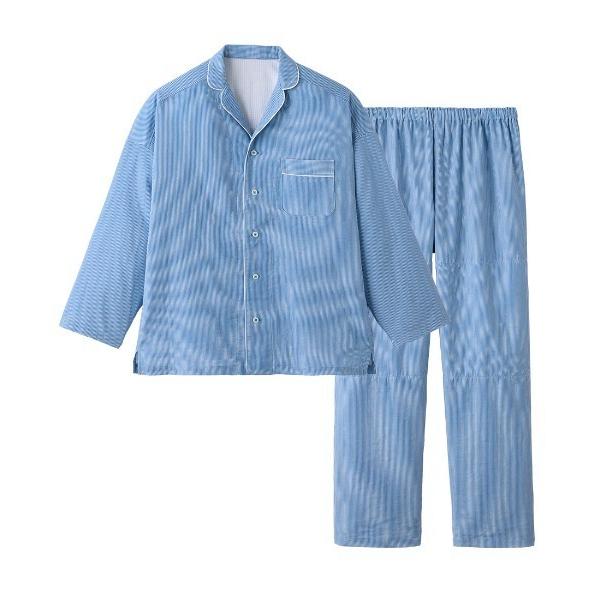 パジャマ kaimin navi/快眠ナビ 調湿素材使用パジャマ 寝返り設計 メンズ