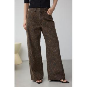 ジーンズ デニム デニムパンツ AZUL DENIM J/Wレオパードプリントデニム レディース