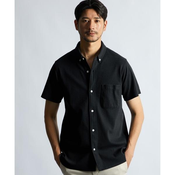 ポロシャツ 速乾・防シワ 「COOLFIBER」 台衿付 ビジカジ対応 綺麗目 シャツタイプポロ メ...