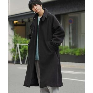 「SENSE OF PLACE by URBAN RESEARCH」 ステンカラーコート LARGE ブラック メンズ