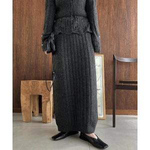 「WILLFULLY」 ニットスカート FREE グレー レディース