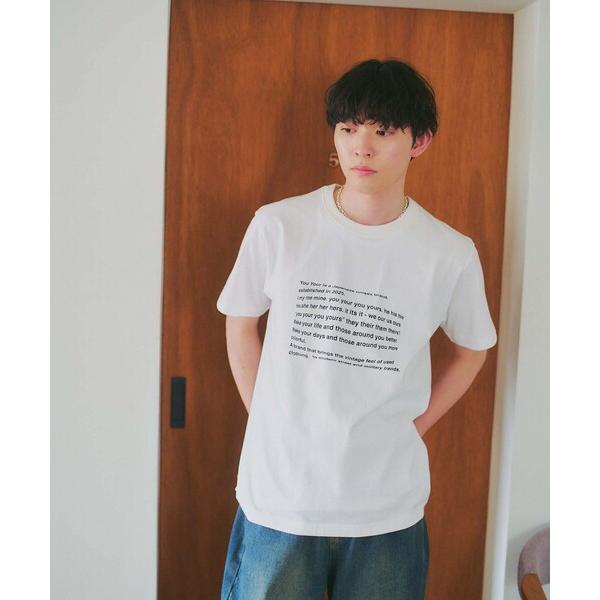 tシャツ 限定展開 YOU YOUR/ユーユアー フィッシュアイグラフィック プリントTシャツ メン...