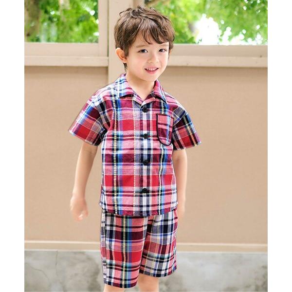 セットアップ 「リンク」チェック・サマーフルーツ柄セットアップ キッズ 子供服 男の子 女の子