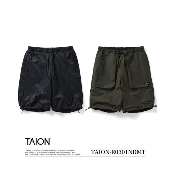 パンツ 「TAION(タイオン)」「ユニセックス」ノンダウン マウンテン リバーシブル ショーツ メ...