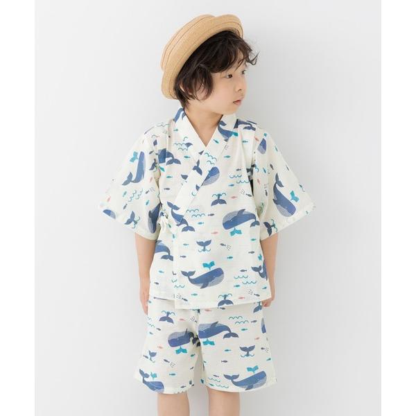 浴衣 綿100％ 甚平 上下セット キッズ 子供 男の子