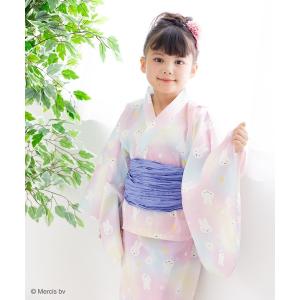ゆかた こども サンリオ ハローキティ 浴衣 女の子 白 水玉柄 7