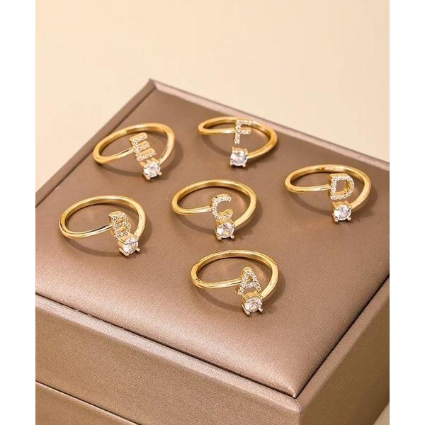 指輪 リング イニシャルリング レディース