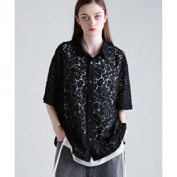 シャツ リラクシングシアーレースシャツ メンズ レディース