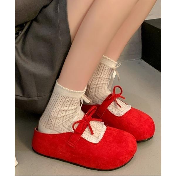 スリッポン フレンチスクエアスリッパ レディース