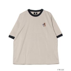 tシャツ 「公式」トムとジェリー　リンガー配色バック刺繍Ｔシャツ レディース メンズ