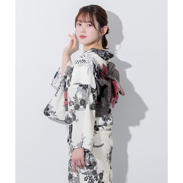 浴衣 “初心者でもプロの着姿”新二部式 セパレート浴衣3点セット（上衣・下衣・おはしょり布＋帯＋伊達...