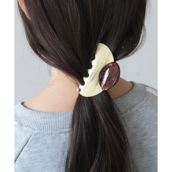 ヘアクリップ 「 Port / ポート 」 ニュアンス バイカラー ラウンド バンスクリップ #