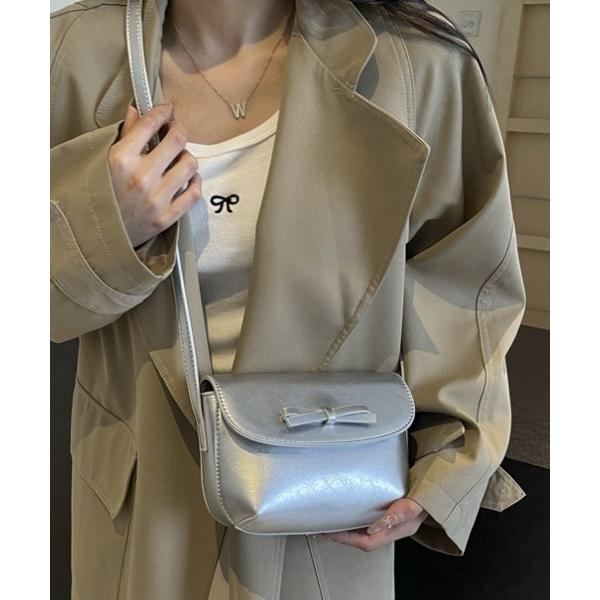 ショルダーバッグ バッグ simple ribbon ショルダーバッグ レディース