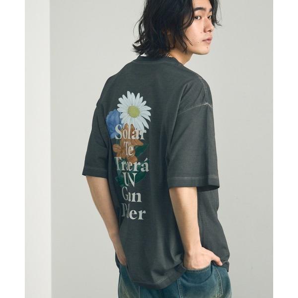 tシャツ Gradation over dye back print T-shirt / オーバーサ...