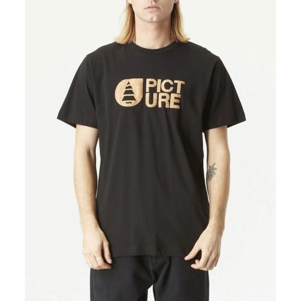 tシャツ 「PICTURE/ピクチャー」BASEMENT CORK TEE/半袖ロゴTシャツ メンズ...