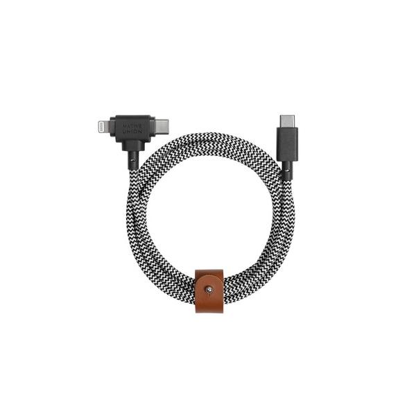 「NATIVE UNION」BELT CABLE DUO 1.5M 60W - 2IN1 - USB