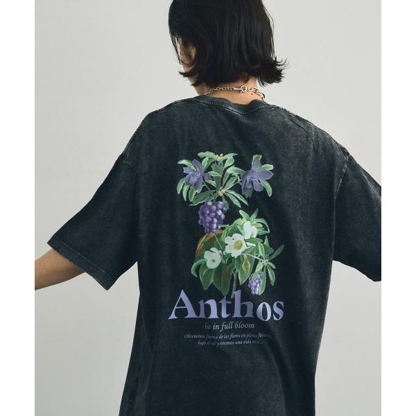 tシャツ Oversized pigment dye print T-shirt / オーバーサイズ...