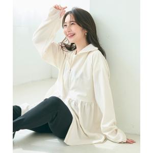 tシャツ UVカットギャザーパーカー レディース