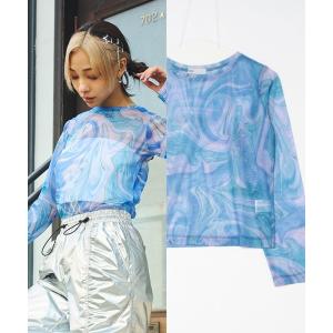 tシャツ 雑誌掲載｜マーブルシアートップス レディース