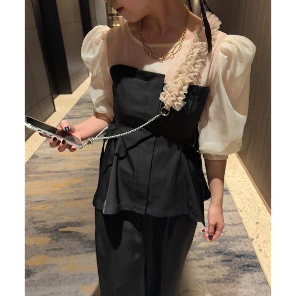 Ruffle Shoulder Strap