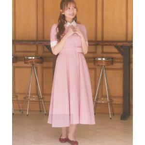 ワンピース クレリックストライプワンピース