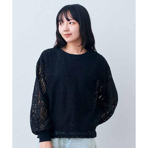 リブ　イン　コンフォート　華やかさとらくちんさを兼ね備えたインナー付きレーストップスセット レディー...